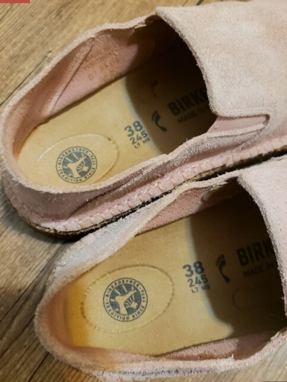 Birkenstock Callan Pink Suede Slip-On 38 - Picture 5 of 5
